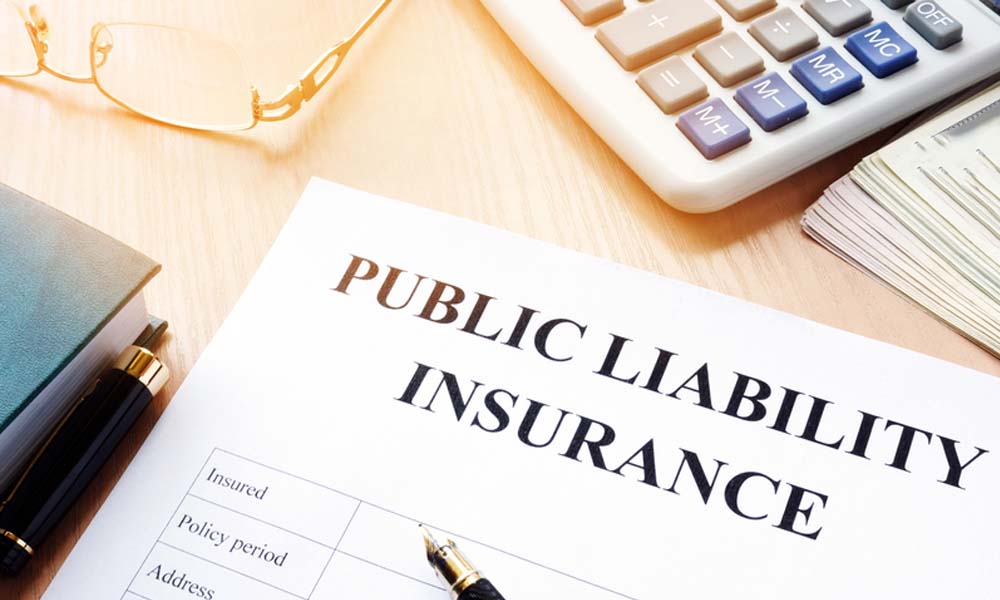 Paperwork for public liability insurance for a business in Brisbane